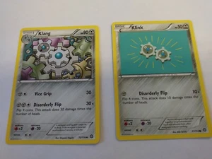 Pokemon Karten Evolution Set 2 Karten, KLANG Stufe 1, KLINK Basic - Bild 1 von 1