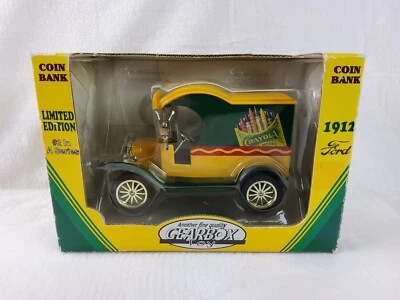 1998 Limited Ed Crayola Gearbox 1912 Ford Delivery Truck #2 Die Cast Bank - Image 1 of 4