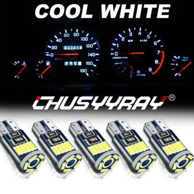 KIT DE LUZ 5 PEÇAS T10 painel instrumento branco para 1993-1997 Honda Civic Del Sol - Imagem 1 de 4