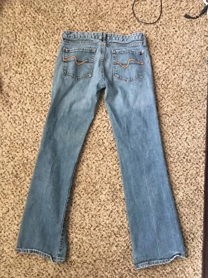 Steve & Barry's Jeans 6Regular Blue Denim Bootcut Stone Wash Mid Rise Womens - Image 1 of 4