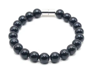 Black Onyx Bracelet for Men/Women - Protection Crystals - EMF Protection - Picture 1 of 3
