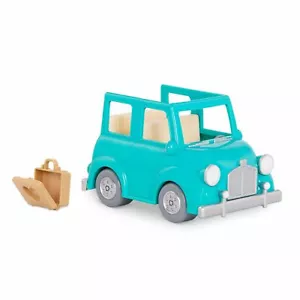 NEU Li'l Woodzeez blaues Auto mit Koffer * ideal für 3" Mini Puppen/Haustiere - Bild 1 von 3