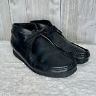 Clarks Originals Wallabee Men's Black Leather Chukka Boot Loafer Shoes Size Men'