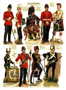Military, H. Payne, THE BRITISH ARMY, Victorian scraps, Tuck 1087 - Bild 1 von 2