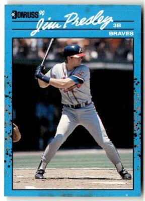 Jim Presley 1990 Donruss Best of the NL #37 Atlanta Braves - Image 1 of 2