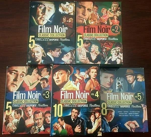 Film Noir Classic Collection Volume 1 - Volume 5 (Vol. 5 NEW & SEALED) 33 Movies - Imagen 1 de 10