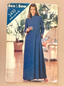 1970's Butterick Misses' Robe Pattern 3410 Size 8-12 UNCUT - Picture 1 of 2
