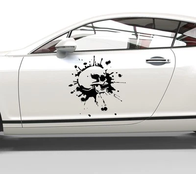 Autoaufkleber Totenkopf Splash - Bild 1 von 4