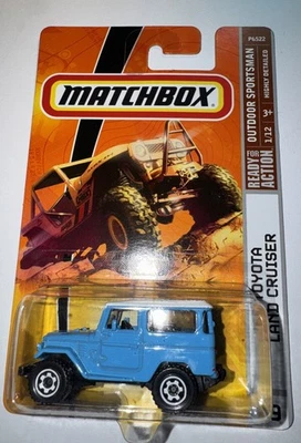 MATCHBOX OUTDOOR SPORTSMAN ‘68 TOYOTA LAND CRUISER FJ40 LT Blue NIP Diecast 1:64 - Image 1 of 4