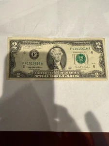 1995 Series F $2 Dollar Bill F41015618A - Picture 1 of 2