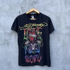 Camisa manga corta Remake Ed Hardy Love Kills Slowly Rare pedrería S-5XL - Imagen 1 de 3