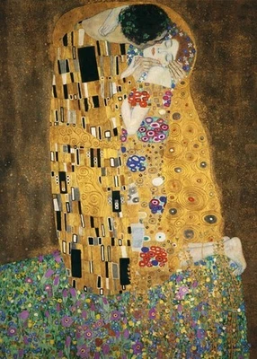 PUZZLE Ravensburger IL BACIO di Klimt 1000 PEZZI 50 x 70 cm ART high fidelity ma - Immagine 1 di 2