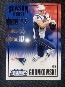 2016 Panini Contenders - ROB GRONKOWSKI #60 Season Ticket NEW ENGLAND PATRIOTS - Bild 1 von 2
