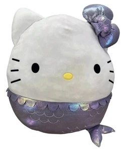 Almohada de felpa Squishmallow Hello Kitty Mermaid Jumbo 24" - Imagen 1 de 6