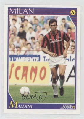 1991-92 Pontuação Italiana Paolo Maldini #168 Rookie RC - Imagem 1 de 2