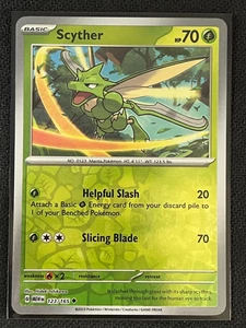 Scyther  123/165 Reverse Holo Pokemon 151 - Picture 1 of 1