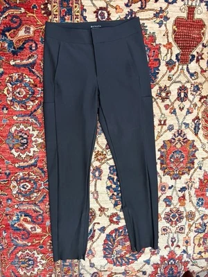 Athleta Stellar Trouser Pants Black Size 4 Stretch Slim Ankle Zip Work Travel - Image 1 of 4