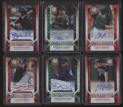 18 Lot 2013 Elite Extra Edition SP Rookie Auto RC Ryan McMahon Osuna /25 Moran - Image 1 of 4