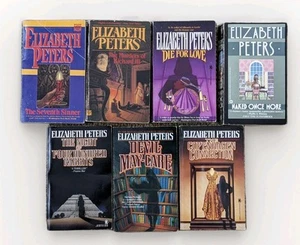 Lot 7 By Elizabeth Peters - Jacqueline Kirby Full Mystery Series +3 Standalone - Picture 1 of 6