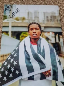 ASAP Rocky - Original in person Autogramm auf Foto - Bild 1 von 1