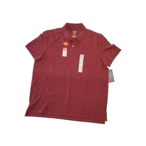 Polo uomo St Johns Bay con colletto extra large rosso bordeaux performance - Foto 1 di 7
