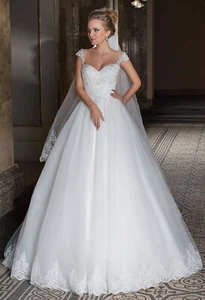 Angebot! Hochwertiges Brautkleid "Delight" Gr. 38 - Gr. 40 Ivory - Bild 1 von 2