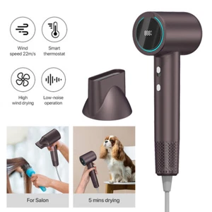 High Speed Hair Dryer, 1500W Powerful Fast Blow Dryer LED Display Negative Ion - Picture 1 of 9