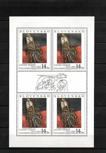 Slowakei 1996 Blatt (Michel 263 KLB) Moderne Kunst/Endre Nemes schön postfrisch - Bild 1 von 1