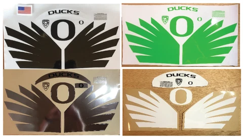 Oregon Ducks Wings Football Helmet Decals Cover