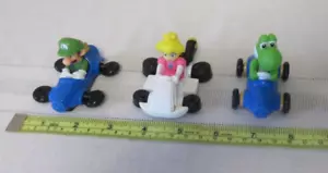 Lot of 3 Nintendo Mario Kart Princess Peach, Luigi & Yoshi McDonald's Happy Meal - Picture 1 of 3