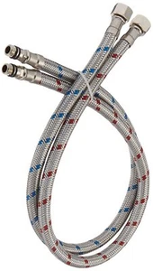 32inch Long Flexible Bathroom Kitchen Toilet Hose Braided Stainless Steel Supply - Picture 1 of 6
