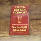 The New Webster's Dictionary 1986 poche/gilet taille, livre de poche, vintage