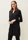 Phase Eight Neave Button Women's Tunic Dress New Uk 10 Rrp £79