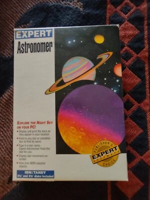 Experto Astrónomo PC Astronomía Software De Colección USADO IBM/Tandy Discos Foto 1 de 4