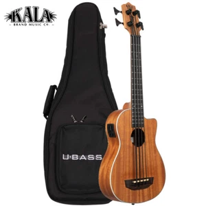 Kala U-BASS SCOUT Cutaway Mahogany Acoustic Electric Bass Ukulele w/ Padded Bag - Picture 1 of 4