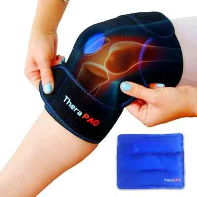 Hot & Cold Therapy Knee Support Brace - Adjustable Compression Sleeve For Bursit - Image 1 of 4