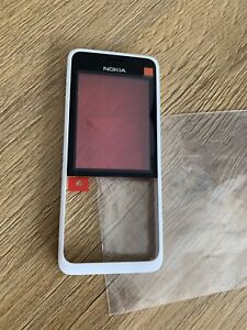 Nokia 301 Weiss Schwarz, Frontcover 100% Original!! Neu!!