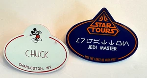 2014 Star Tours Jedi Master Insignia titular del pase anual Star Wars y nombre del empleado - Imagen 1 de 2