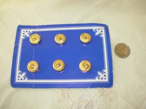 Boutons Dorés Anciens plaquette de 6 (BOUT.1) - Imagen 1 de 4
