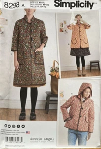 Simplicity 8298 Dottie Angel Coat Jacket Misses sewing pattern UNCUT sz XS-XL - Picture 1 of 2