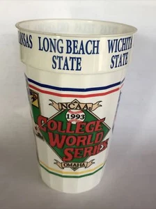 1993 - COLLEGE WORLD SERIES - CWS - 20 oz. - TAZZA DA STADIO IN PLASTICA RICORDO - Foto 1 di 5