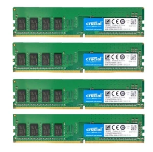 Crucial 32GB 4X 8GB DDR4 2666MHz PC4-21300 Desktop UDIMM Memory Ram CT8G4DFS8266 - Picture 1 of 6