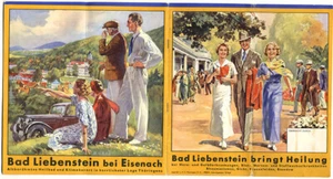 Thüringen Heilbad Bad Liebenstein Wohnungsliste Prospekte Werbeheft 1938 - Bild 1 von 8