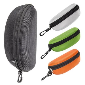 Eye Glasses Case Box Sunglasses Protector Hard Zipper Belt Clip Portable 6in - Picture 1 of 16