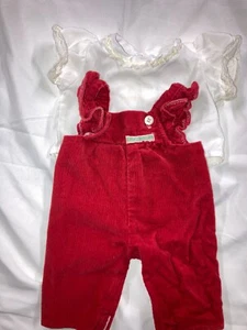 Vintage Cabbage Patch Kids Red Overalls & Top (412) - Picture 1 of 5