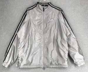 Catalina Windbreaker Jacket Women Size L 12-14 Cotton Blend Lining Gray - Picture 1 of 12