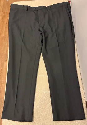 Pantalones de vestir GS ajuste perfecto para hombre adulto talla 50 X 30 gris poli/rayón/spandex Foto 1 de 4