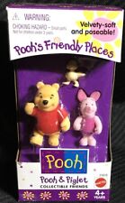 Mattel Velvety Soft Poseable Pooh & Piglet Collectible Friends (1998) Disney
