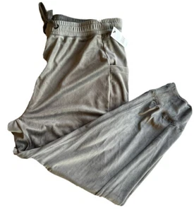 NWT Black Tape Women's Gray Velvet Stretch Waist Jogger Sweatpants Size 2X - Picture 1 of 10