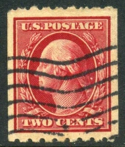 US # 391 2c Washington Coil Used cv $50 5C30 12 - Picture 1 of 2